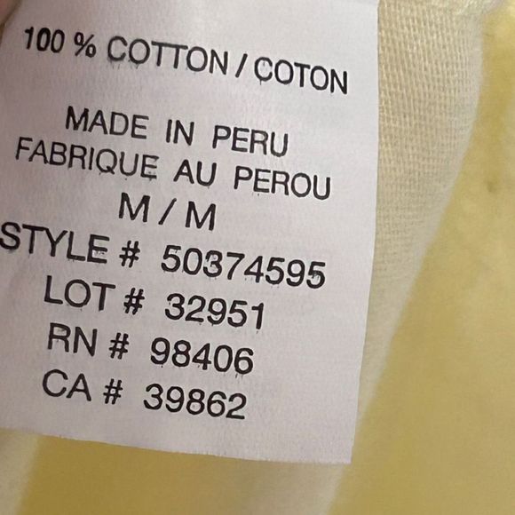 Theory Women's Cream Cotton Top And Linen Blend Pants Set Size Medium 6 - Picture 3 of 16